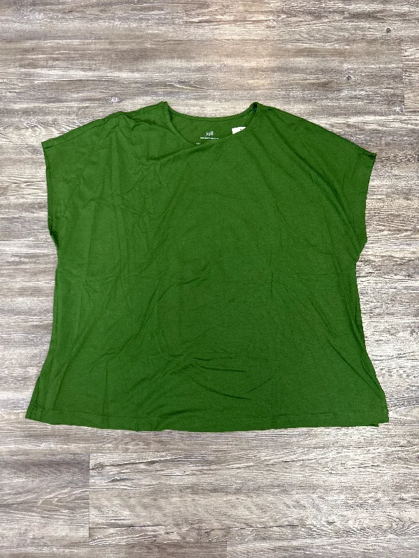 Top Short Sleeve Basic By J. Jill In Green, Size: 2x Earthy Men's Hemp