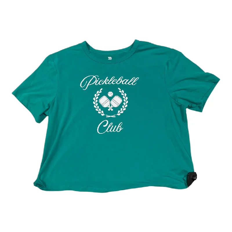Athletic Top Short Sleeve By All In Motion In Green, Size: S Laid