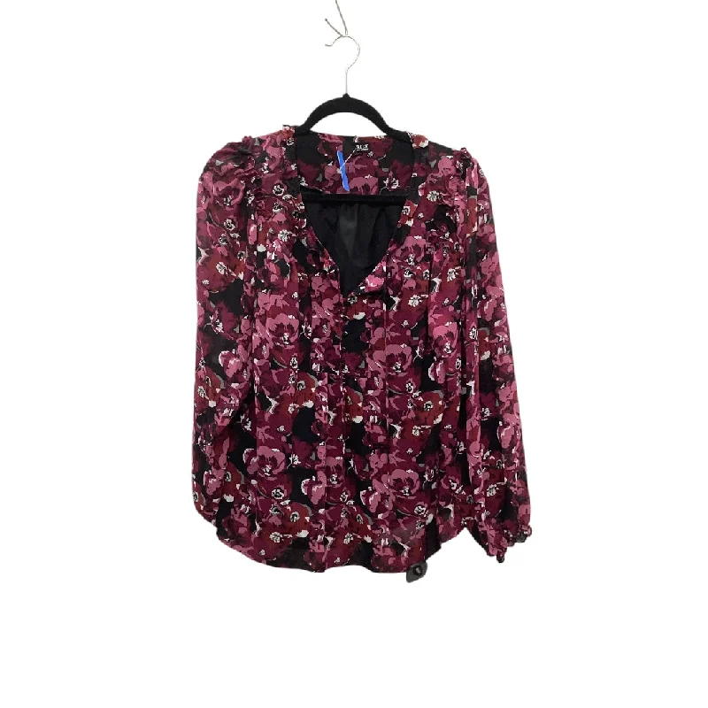 Top Long Sleeve By Ana In Purple, Size: L Polished Men's Silk