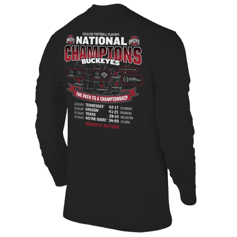 Ohio State Buckeyes Path To Championship T-Shirt Relaxed Men's Australian 