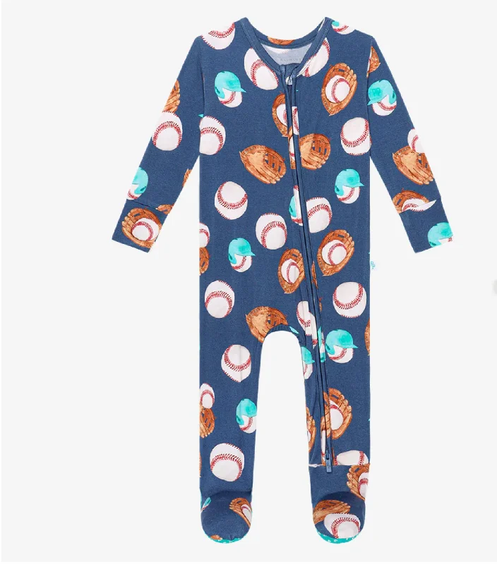 Posh Peanut Homer Zippered Footie Bold Men's Animal