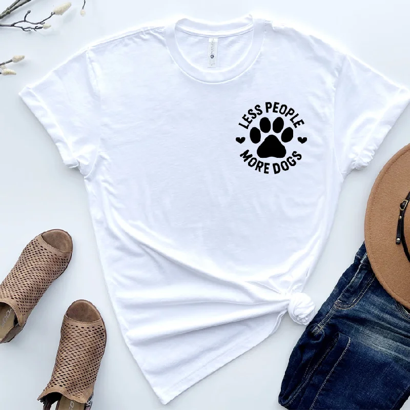 Less People More Dogs Mini Logo T-Shirt Organic