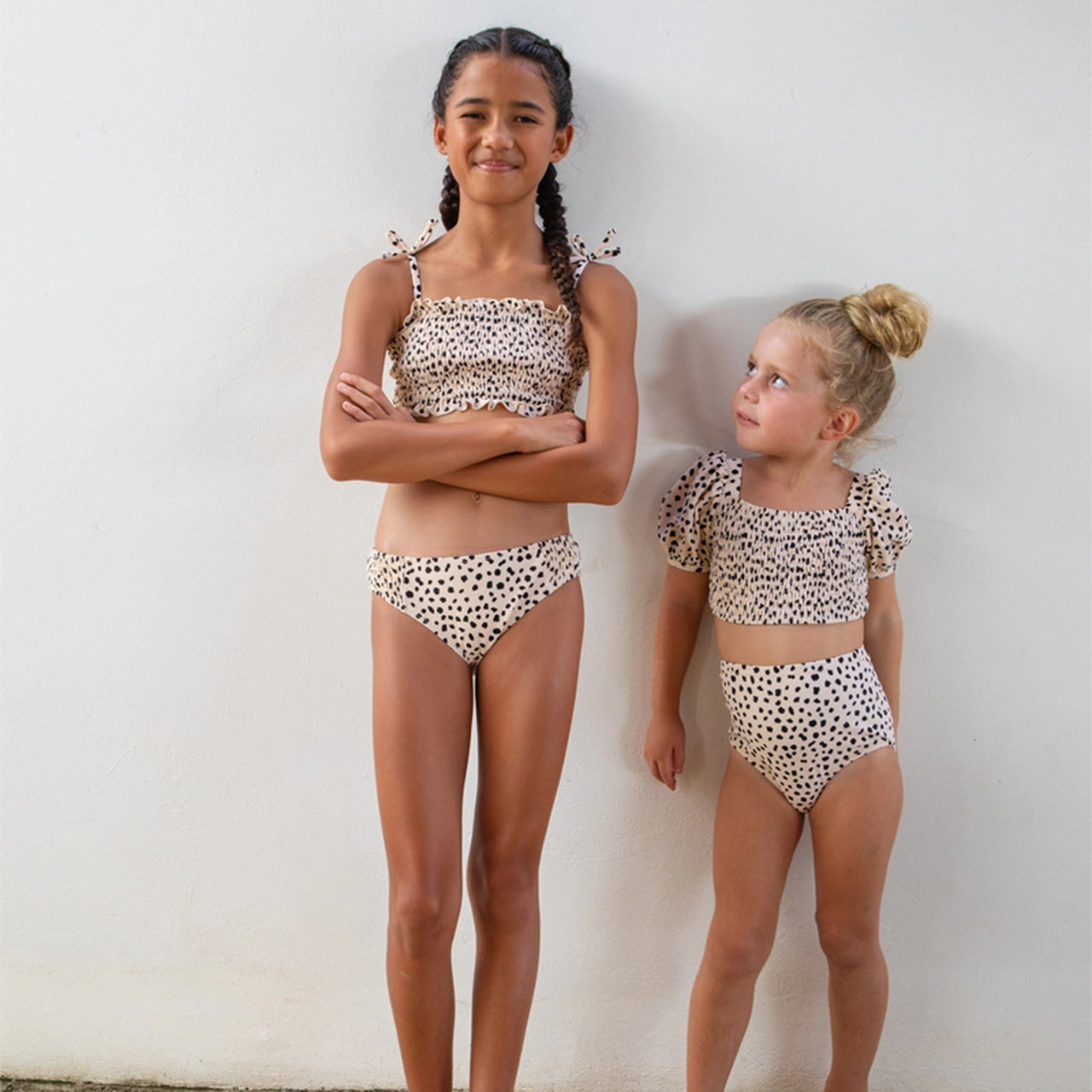 Smocked Leopard Bikini Sporty Men's Athleisure 