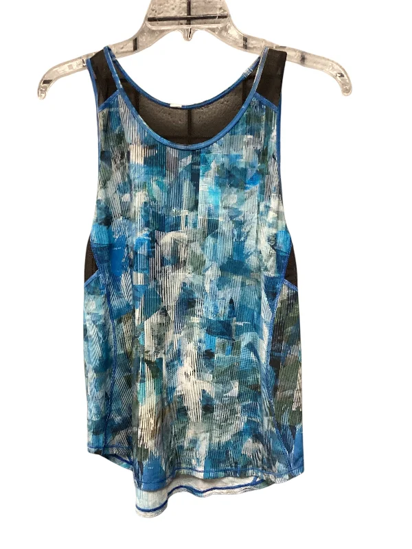 Athletic Top Short Sleeve By Lululemon In Blue, Size: M Sleek Men's Metallic