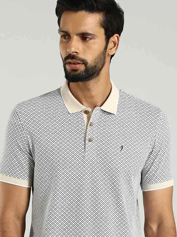 Men Printed Polo T-Shirt Elegant Men's Formal 