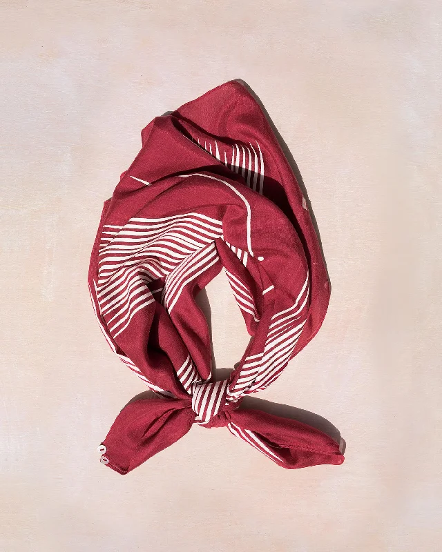 Illustration Scarf Unique Men's Patch