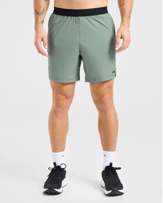 Ascend Shorts - Slate Green Trendy Men's Oversized
