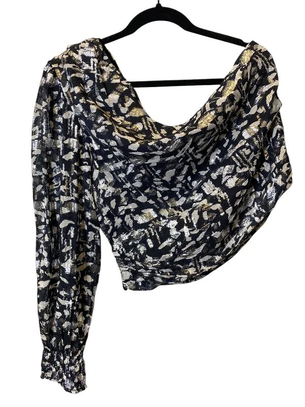 Top Long Sleeve By Mango In Multi-colored, Size: Xl Beach