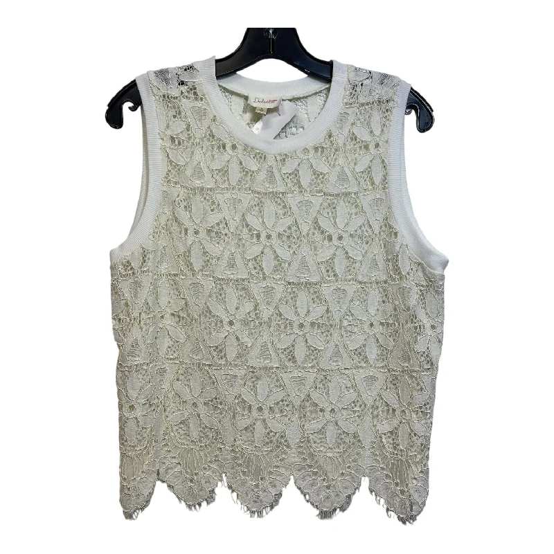 Top Sleeveless By Clothes Mentor In Cream, Size: S Refined Men's Velvet
