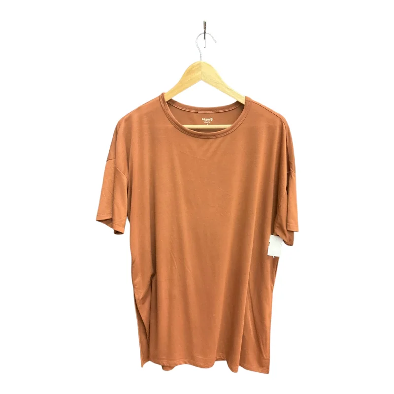 Athletic Top Short Sleeve By Old Navy In Bronze, Size: M Tailored